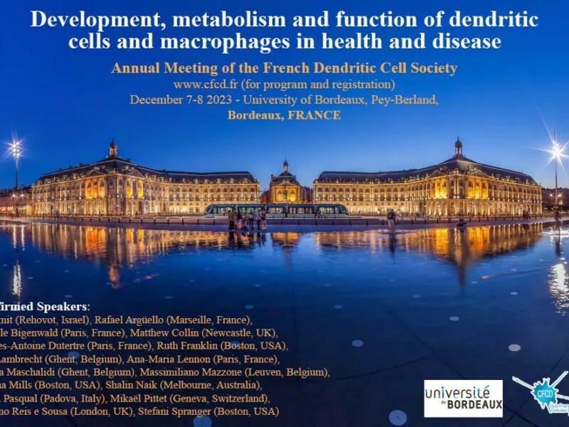 CFCD Meeting : Development, metabolism and function of dendritic cells and macrophages in health and disease