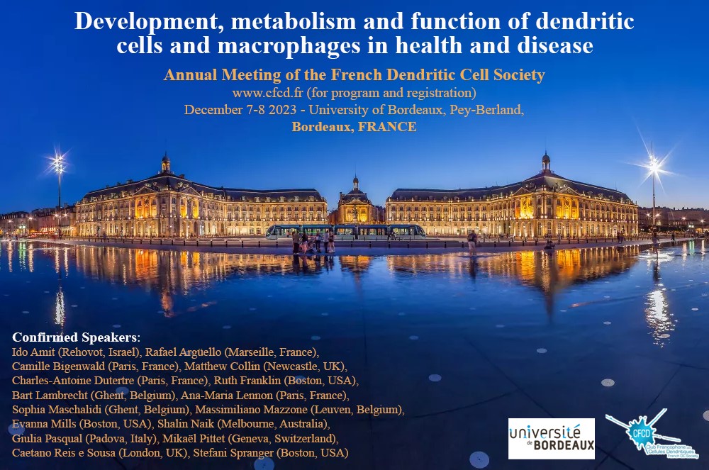 CFCD Meeting : Development, metabolism and function of dendritic cells and macrophages in health and disease